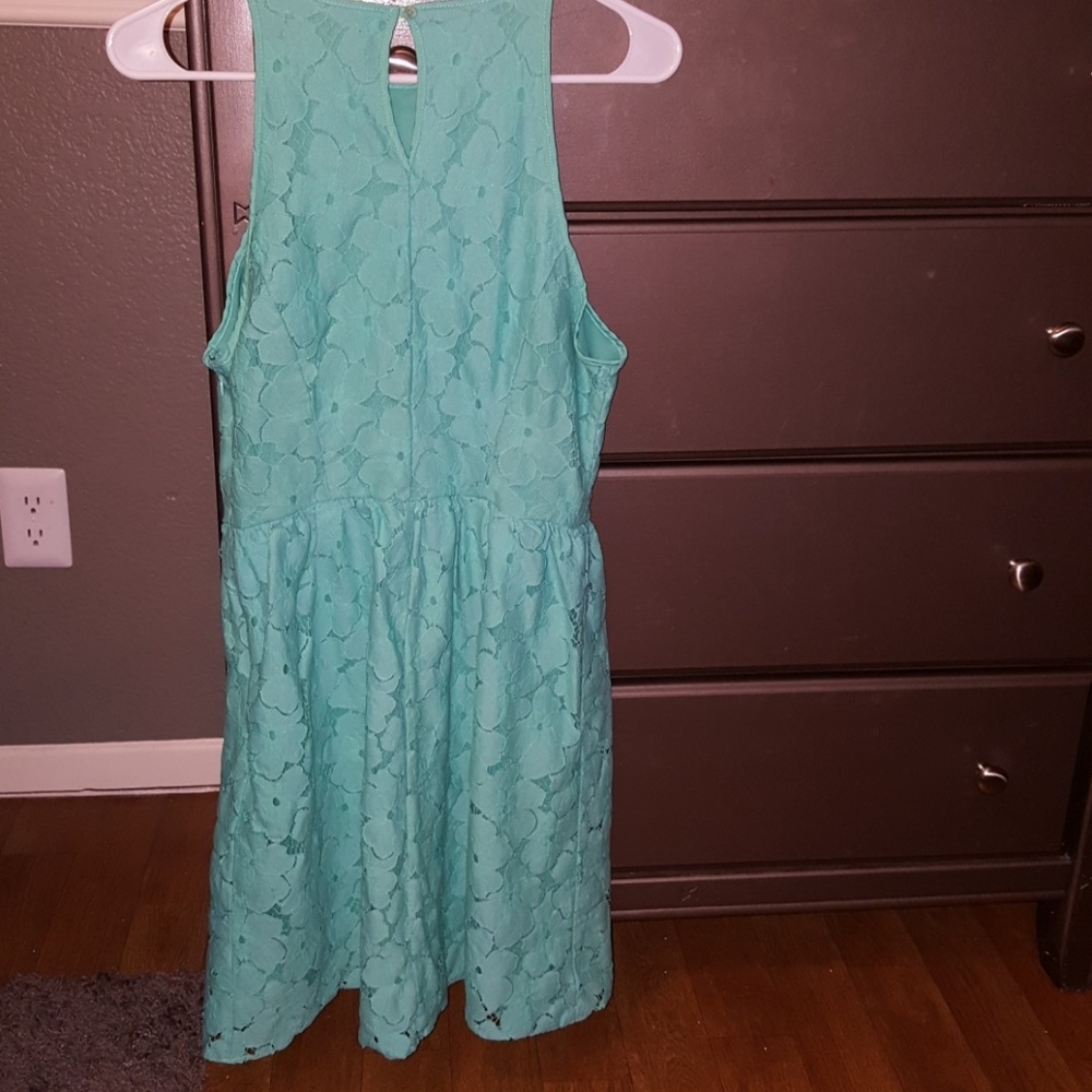 Lauren Conrad mint green cotton lace skater dress - Picture 5 of 6